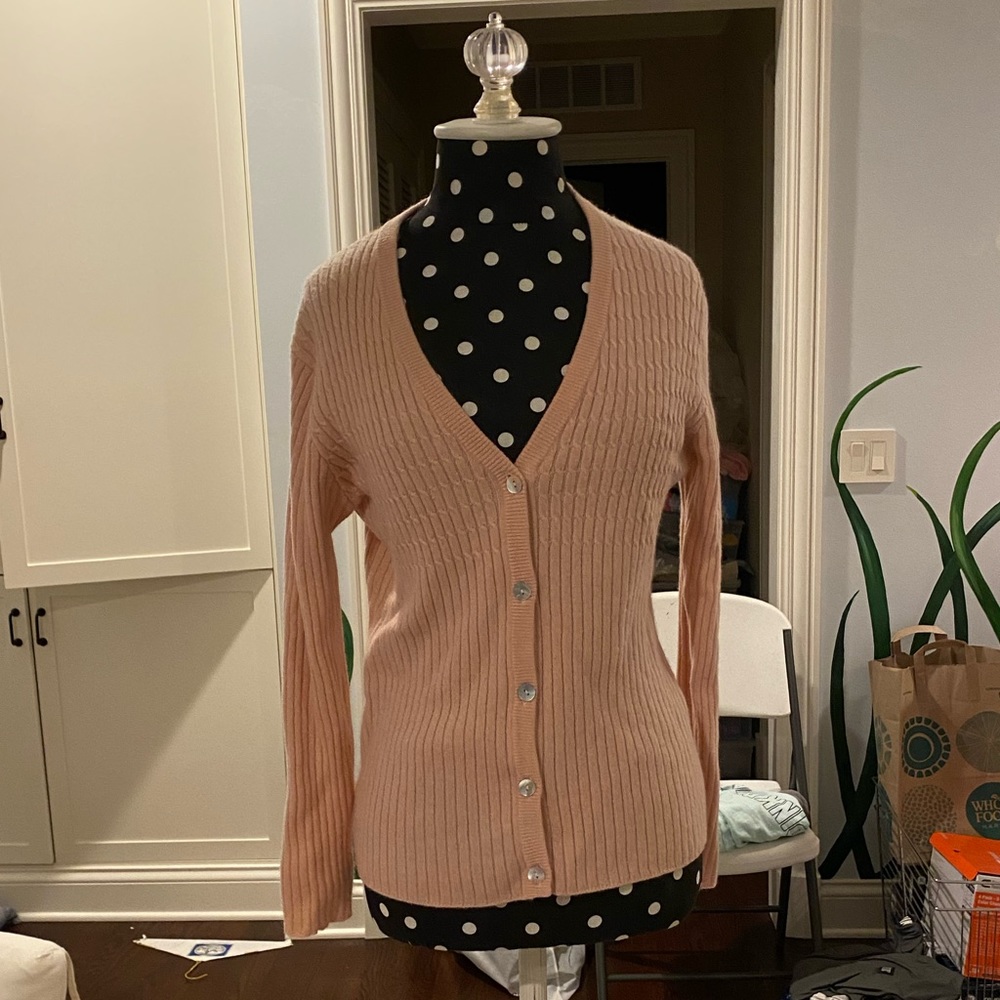 pink cashmere sweater